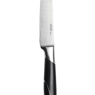 Modern steak knife serrated blade